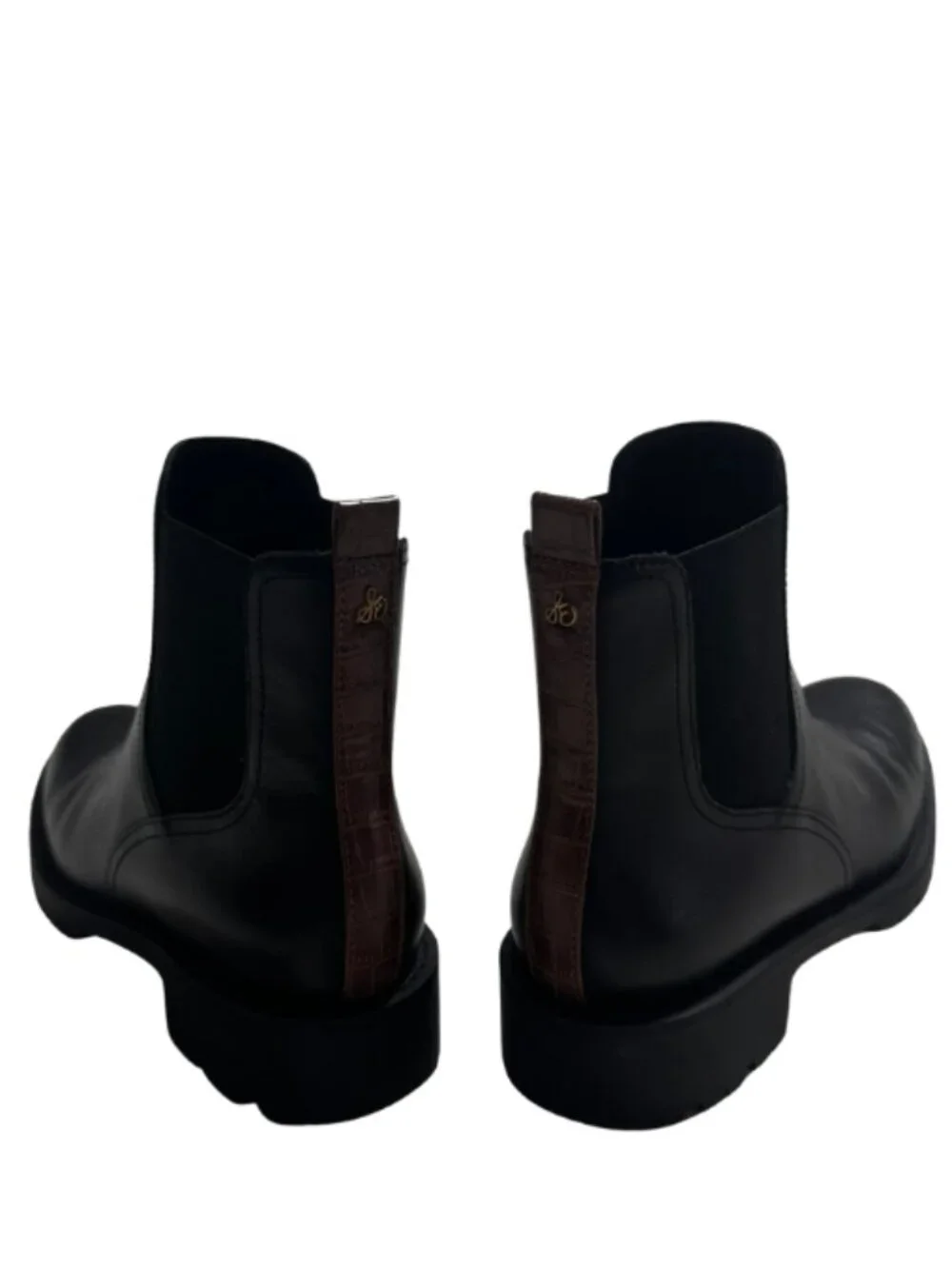 Sam Edelman Laguna Black Leather Chelsea Boots 6M